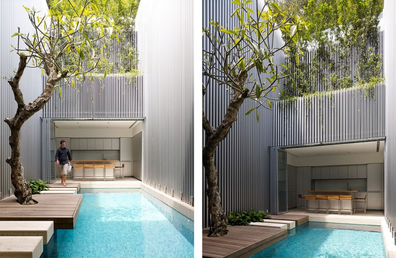 Bydlení, bazén v Singapuru