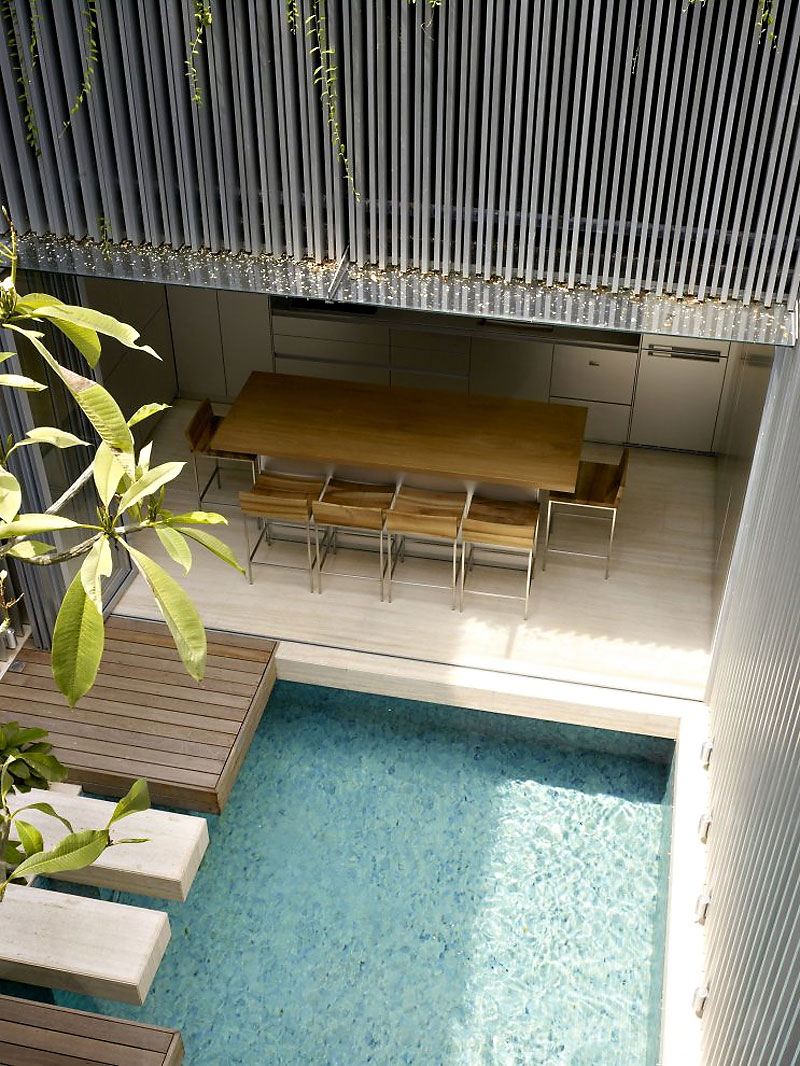 Bydlení, bazén v Singapuru