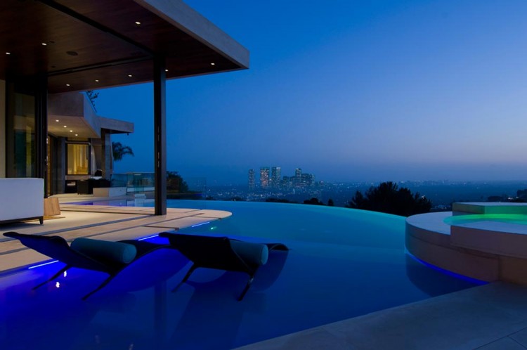 Dům, vila, bydlení, Hollywood Hills, LA