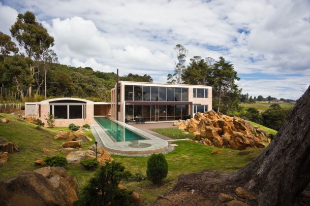 Dům s bazénem v Kolumbii